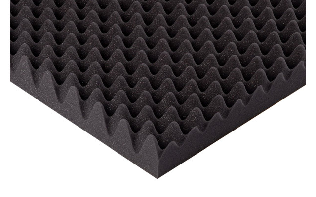 Akustik Noppenschaumstoff MicroPor 100 x 50 x 7cm anthrazit - Schaumstoff in Bestqualität