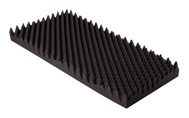 Akustik Noppenschaumstoff MicroPor 100 x 50 x 9cm anthrazit - Schaumstoff in Bestqualität