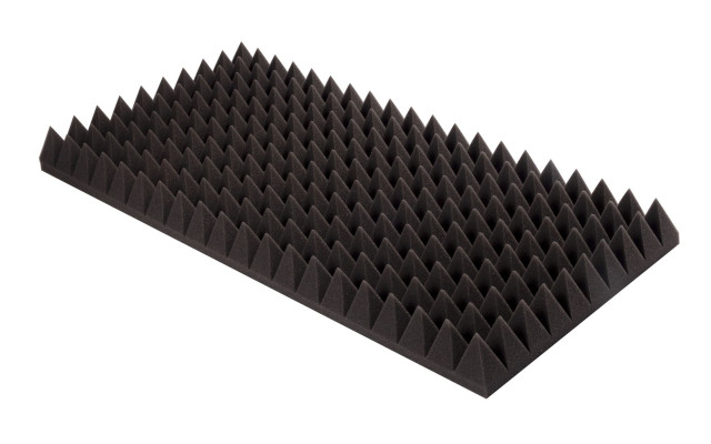 Pyramidenschaumstoff Eco-Line 100 x 50 x 10cm anthrazit - Eco Pyramidenschaum