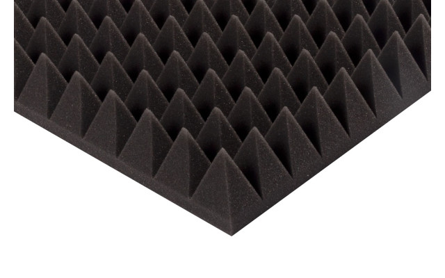 Pyramidenschaumstoff Eco-Line 100 x 50 x 10cm anthrazit - Eco Pyramidenschaum