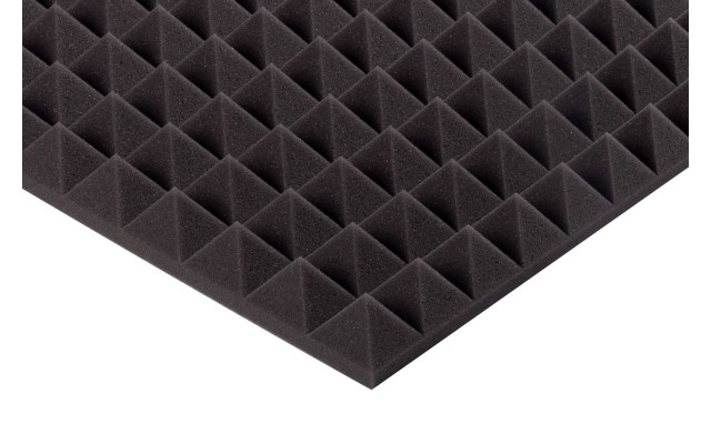 Pyramidenschaumstoff Eco-Line 100 x 50 x 5cm anthrazit - Eco Pyramidenschaum