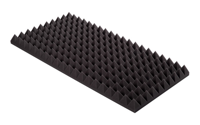 Pyramidenschaumstoff Eco-Line 100 x 50 x 7cm anthrazit - Eco Pyramidenschaum