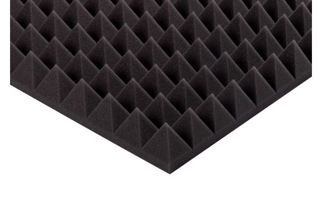 Pyramidenschaumstoff Eco-Line 100 x 50 x 7cm anthrazit - Eco Pyramidenschaum