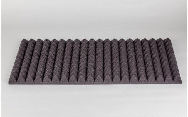 Akustik Pyramidenschaumstoff MicroPor 100 x 50 x 5cm anthrazit - Schaumstoff in Bestqualität