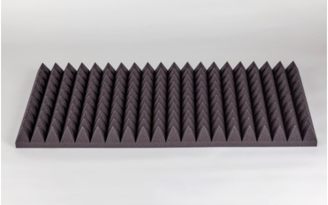 Akustik Pyramidenschaumstoff MicroPor 100 x 50 x 7cm anthrazit - Schaumstoff in Bestqualität