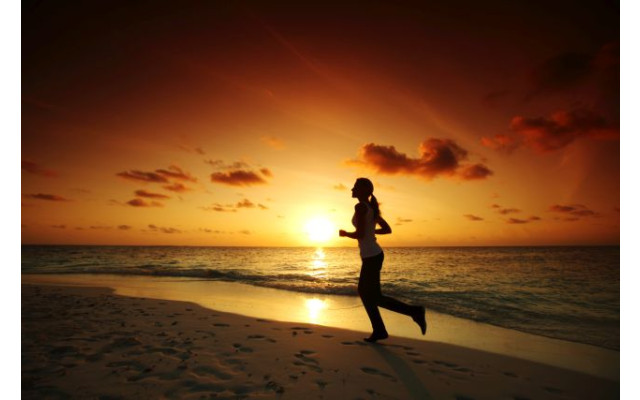 Akustikbild Joggen am Strand