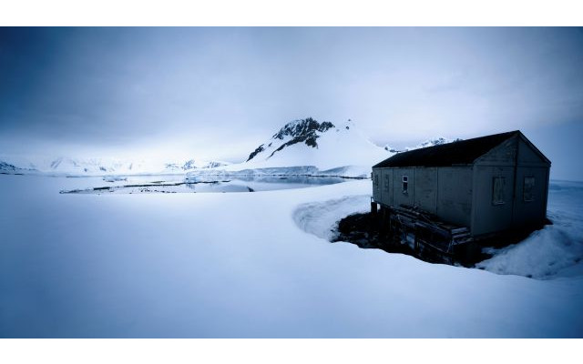 Akustikbild Einsames Haus in Island