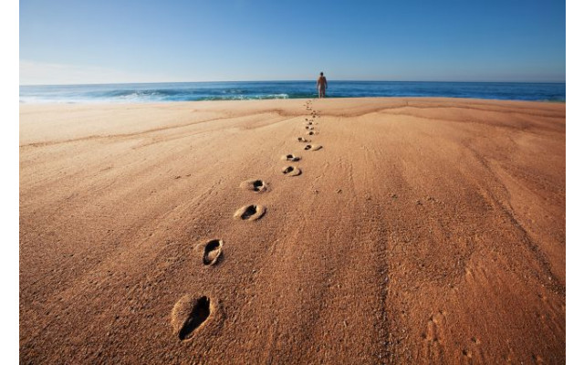 Akustikbild Spuren im Sand