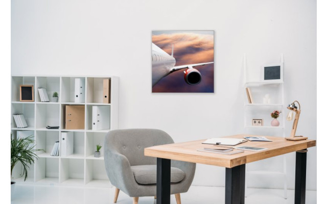 Akustikbild Flugzeug über den Wolken - nah