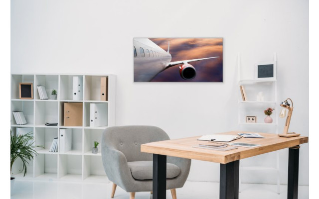 Akustikbild Flugzeug über den Wolken - nah