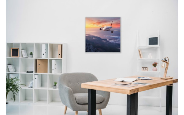 Akustikbild Flugzeug über den Wolken - fern