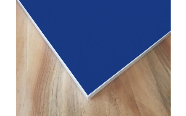 Akustikbild Unifarben mit PG1 blauem Stoff
