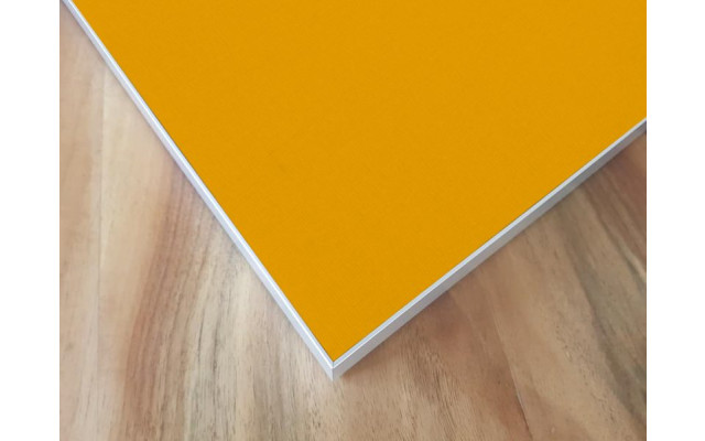 Akustikbild Unifarben mit PG1 gelbem Stoff