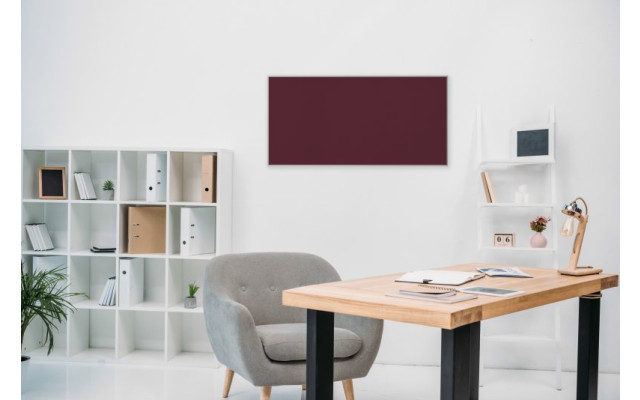 Akustikbild Unifarben mit hochwertigem ©Camira YS030