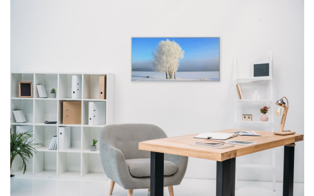 Akustikbild Schneebaum in der Landschaft