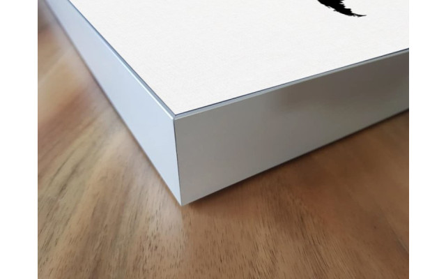 Akustikbild Weltkarte schwarz-weiss