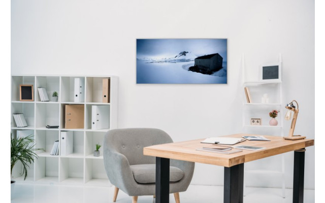 Akustikbild Einsames Haus in Island