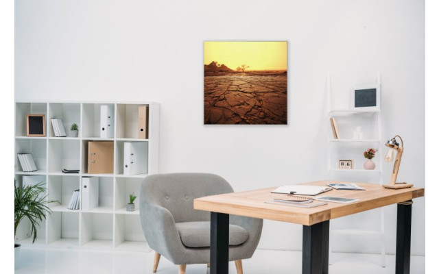 Akustikbild Risse im Wüstenboden
