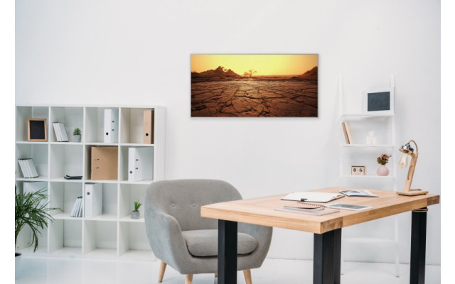 Akustikbild Risse im Wüstenboden