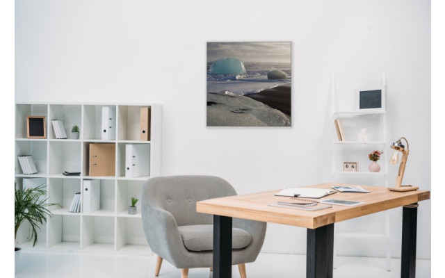 Akustikbild Eisbrocken am Diamond Beach Island