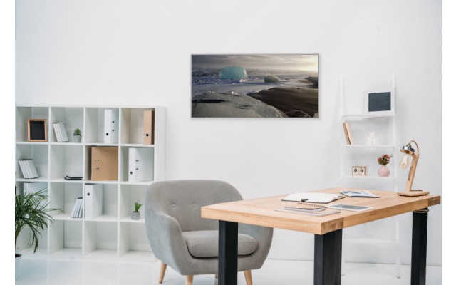 Akustikbild Eisbrocken am Diamond Beach Island