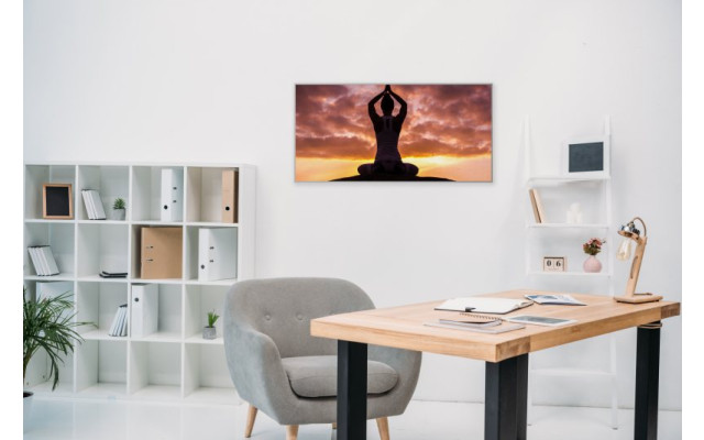 Akustikbild Yoga zum Sonnenuntergang