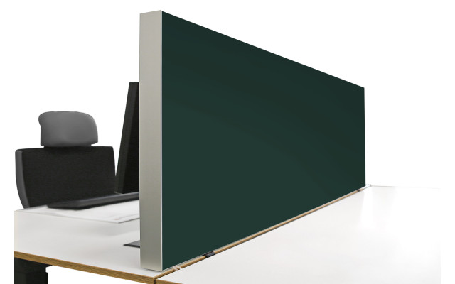 Tischabtrennung 100cm x 50cm x 4,5cm inkl. Alurahmen - Camira® Stoff YS045