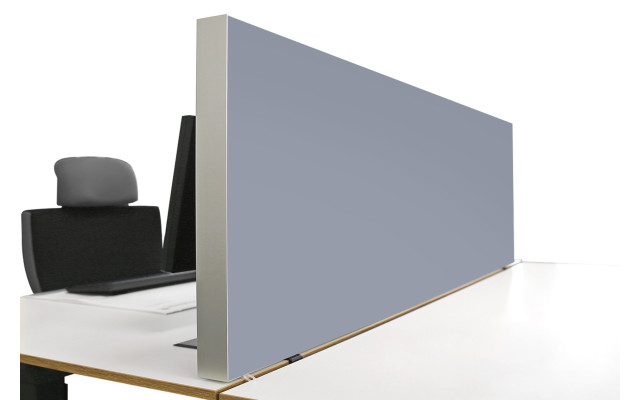 Tischabtrennung 100cm x 50cm x 4,5cm inkl. Alurahmen - Camira® Stoff YS173