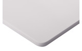 Absorber abgerundet aus Basotect® G+ Schaumstoff 100cm x 50cm x 3cm, hellgrau