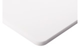 Absorber abgerundet aus Basotect® Schaumstoff 100cm x 50cm x 3cm, weiss