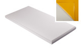 Decorschaumstoff aus Basotect® G+ Schaumstoff 100 x 50 x 5cm,hellgrau, klebend