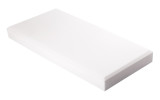 Decorschaumstoff aus Basotect® Schaumstoff 100 x 50 x 10cm, weiss