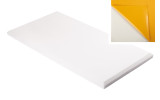 Decorschaumstoff aus Basotect® Schaumstoff 100 x 50 x 4cm,weiss,klebend