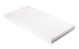 Decorschaumstoff aus Basotect® Schaumstoff 100 x 50 x 7cm, weiss