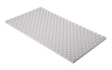 Noppenschaumstoff aus Basotect® G+ 100cm x 50cm x 3cm, hellgrau