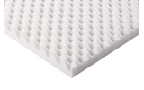 Noppenschaumstoff aus Basotect® 100cm x 50cm x 5cm, weiss klebend