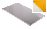 Absorber aus Basotect® G+ mit Aluminiumfront 100cm x 50cm x 3cm, hellgrau klebend