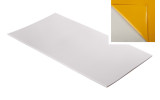 Absorber aus Basotect® G+ Schaumstoff 100cm x 50cm x 1cm,hellgrau,klebend