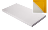 Absorber aus Basotect® G+ Schaumstoff 100cm x 50cm x 6cm,hellgrau,klebend