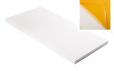 Absorber aus Basotect® Schaumstoff 100cm x 50cm x 4cm,weiss,klebend