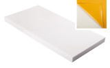 Absorber aus Basotect® Schaumstoff 100cm x 50cm x 6cm,weiss,klebend