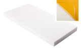 Absorber aus Basotect® Schaumstoff 100cm x 50cm x 7cm,weiss,klebend