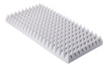 Pyramidenschaumstoff aus Basotect® G+ 100cm x 50cm x 10cm, hellgrau