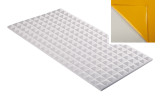 Pyramidenschaumstoff aus Basotect® G+ 100cm x 50cm x 3cm,hellgrau,klebend