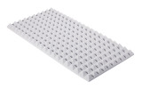 Pyramidenschaumstoff aus Basotect® G+ 100cm x 50cm x 5cm, hellgrau