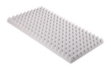Pyramidenschaumstoff aus Basotect® G+ 100cm x 50cm x 7cm, hellgrau