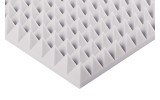 Pyramidenschaumstoff aus Basotect® G+ 100cm x 50cm x 7cm,hellgrau,klebend