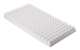 Pyramidenschaumstoff aus Basotect® 100cm x 50cm x 10cm, weiss