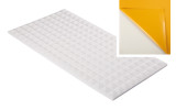 Pyramidenschaumstoff aus Basotect® 100cm x 50cm x 3cm,weiss,klebend