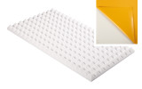 Pyramidenschaumstoff aus Basotect® 100cm x 50cm x 5cm,weiss,klebend
